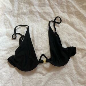 Black underwire bikini top by Bamba Swim